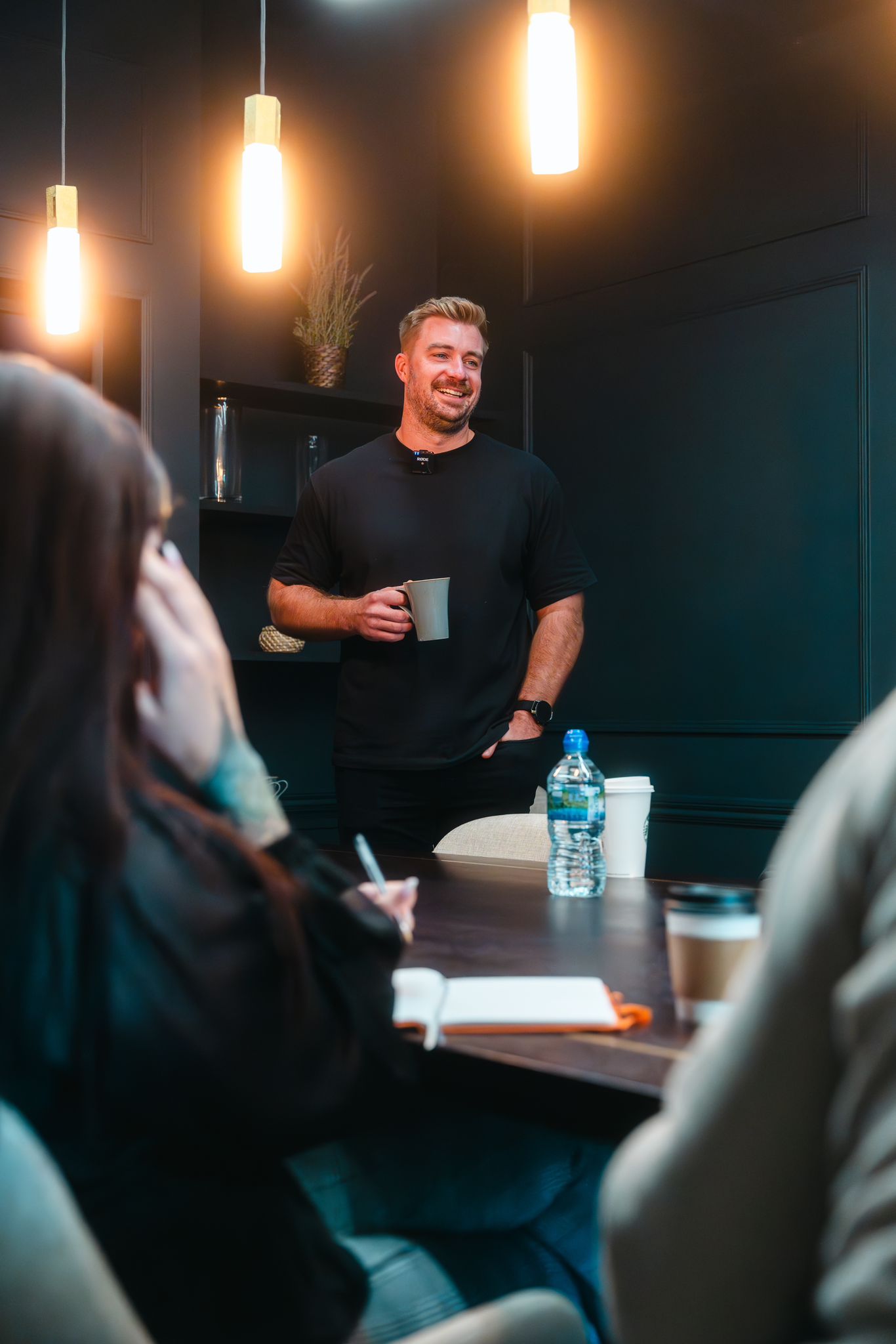 Chris leading a live session
